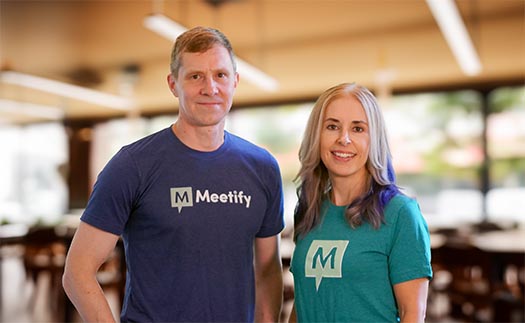 Dan and Angel Rutledge, founders of Meetify and creators of SignUpGenius